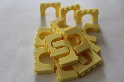 LEGO boog steen 1x4x2 helder lichtgeel 6182 (15x), Kinderen en Baby's, Speelgoed | Duplo en Lego, Gebruikt, Lego, Losse stenen