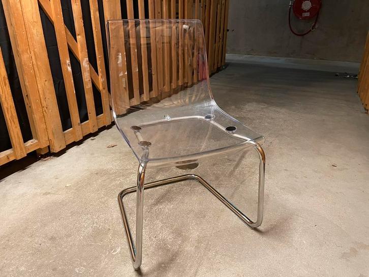 Ikea stoelen Tobias 4 stuks €20 p/s of €60 voor alles, Huis en Inrichting, Stoelen, Zo goed als nieuw, Kunststof, Wit, Ophalen