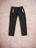 ZIP73 leuke zwarte travelstof broek met bies maat 31 = 40, Maat 38/40 (M), ZIP73, BURG. LOEFFPLEIN 70B+C 5211 RX 'S-HERTOGENBOSCH