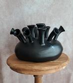 Zwarte toeter vaas XL, Huis en Inrichting, Ophalen, Overige materialen, Zwart, Nieuw