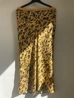 Anine Bing Leopard geel zijde rok silk skirt, Anine Bing, Onder de knie, Zo goed als nieuw, Maat 36 (S)