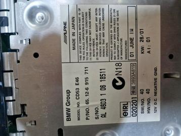 BMW E46 CD53 Radio Alpine beschikbaar voor biedingen