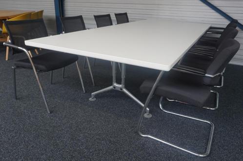 Vitra Ad Hoc Vergadertafel | Slingerbureau | Wit | 280 x 120, Huis en Inrichting, Tafels | Eettafels, Gebruikt, 100 tot 150 cm