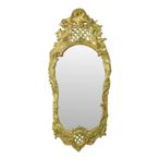 Grote Zweedse Spiegel Bladgoud Verguld Rococo Stijl 119cm, Antiek en Kunst, Ophalen, Overige vormen, 50 tot 100 cm, 100 tot 150 cm