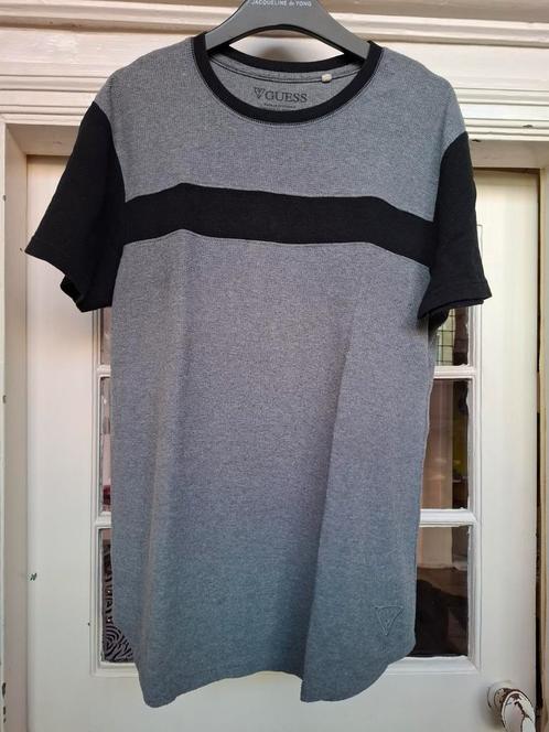 Guess T-shirt Grijs/Zwart Maat L, Kleding | Heren, T-shirts, Gedragen, Maat 52/54 (L), Grijs, Ophalen of Verzenden