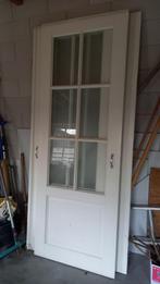 binnendeuren met glaswerk stomp, Doe-het-zelf en Verbouw, Deuren en Horren, 215 cm of meer, Schuifdeur, 80 tot 100 cm, Gebruikt