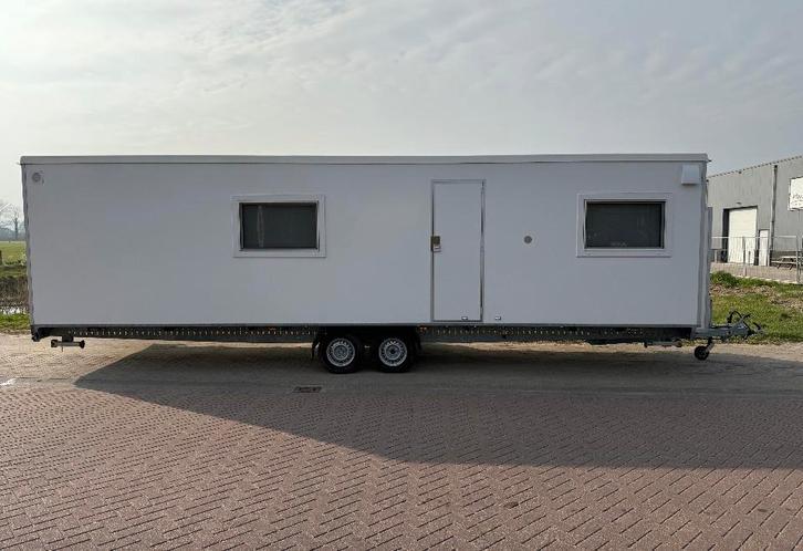 Mobiele tijdelijke woonunit slaapwagen  huisvesting, Hobby en Vrije tijd, Feestartikelen | Verhuur, Nieuw, Ophalen