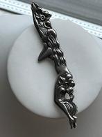 Art Nouveau zilveren broche Dame, Verzenden, Zo goed als nieuw, Zilver