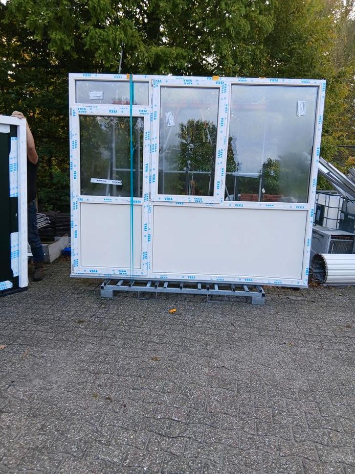 Nieuw Kozijn met Deur en Ramen HR++, Doe-het-zelf en Verbouw, Kozijnen en Schuifpuien, Nieuw, Deurkozijn, Hout, Ophalen of Verzenden