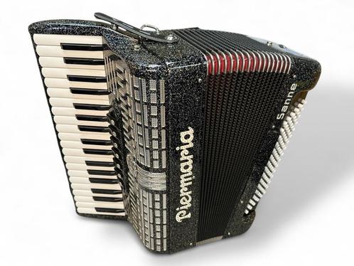 Piermaria 96 bas shanty accordeon + garantie, Muziek en Instrumenten, Accordeons, Zo goed als nieuw, Toetsaccordeon, 96-bas, Overige merken