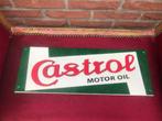 leuk gietijzeren bord: CASTROL, Ophalen of Verzenden