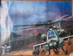 Poster van een Apache KLu helikopter, Ophalen, Zo goed als nieuw, Kaart, Foto of Prent