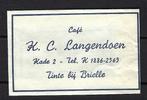 1682 Tinte cafe LANGENDOEN, Ophalen of Verzenden, Nederland