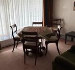 Ronde eettafel met 6 stoelen, Antiek en Kunst, Antiek | Meubels | Tafels, Ophalen