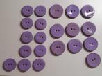 21 geëmailleerde kokos knopen 
lila, Ophalen of Verzenden, Nieuw, Knoop of Knopen