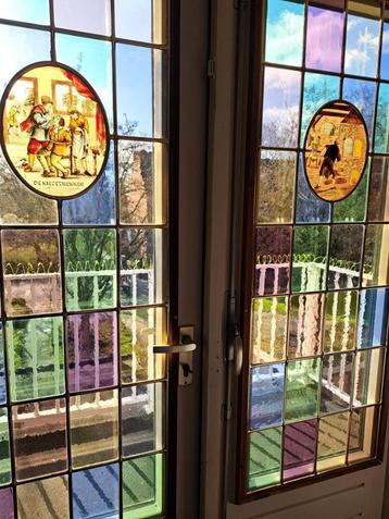 Glas in koper,  maat 49x 135  Ook separaat te koop beschikbaar voor biedingen
