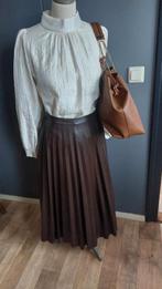 Pliserok Claudia strater..  D.bruin, Kleding | Dames, Rokken, Maat 38/40 (M), Bruin, Ophalen of Verzenden, Zo goed als nieuw