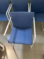 Eetkamerstoelen, Huis en Inrichting, Stoelen, Ophalen, Gebruikt, Blauw, Metaal