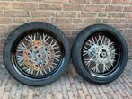 Zeer nette Velgen set Derbi senda xtreme 17 inch zwart, Ophalen of Verzenden, Zo goed als nieuw, Overige typen