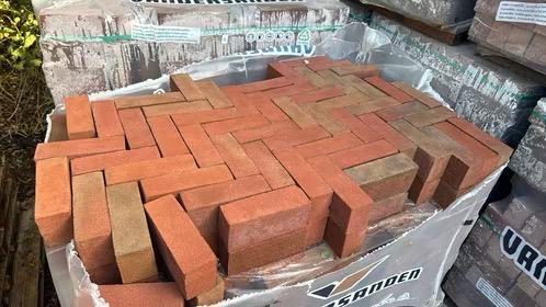 40m2 Dikformaat van der sanden nova machinaal, Tuin en Terras, Tegels en Klinkers, Nieuw, Klinkers, Overige materialen, 10 m² of meer