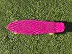 Skateboard / pennyboard roze met lichtjes in de wielen, Ophalen, Zo goed als nieuw, Skateboard