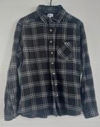 Zwart geblokt flanellen overhemd maat M, Kleding | Heren, Overhemden, Zwart, Gedragen, X-mail, Halswijdte 39/40 (M)