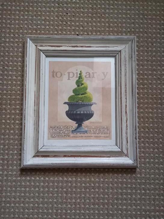 Twee schilderijen op hout met lijst, Ophalen of Verzenden