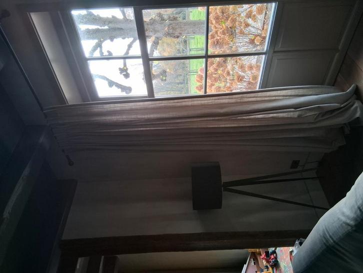 Mooie taup kleurige gordijnen, Huis en Inrichting, Overige Huis en Inrichting, Gebruikt, Ophalen of Verzenden