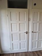 3 Witte houten deuren met Sierlijsten - Tilburg, Doe-het-zelf en Verbouw, Ophalen, Gebruikt, Binnendeur, 200 tot 215 cm