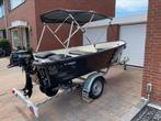 Sloep Liberty 400 met nieuwe BBM Suzuki 6 PK four stroke, Watersport en Boten, Sloepen, Ophalen, Tot 10 pk, Zo goed als nieuw