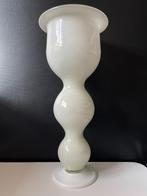 Vaas Wit Glas, Wit, Ophalen of Verzenden, Minder dan 50 cm, Glas