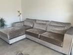 Luxe Hoekbank Amsterdam Longchair Beige Velvet, Ophalen, 100 tot 125 cm, Hoekbank, 300 cm of meer