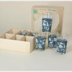 Unieke set jaren 60 souvenier glazen Florida, Ophalen of Verzenden