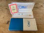 Vintage Omas Studio Vulpen Zuiger 14 K nib F Compleet, Verzamelen, Ophalen of Verzenden, Zo goed als nieuw, Vulpen, Overige merken