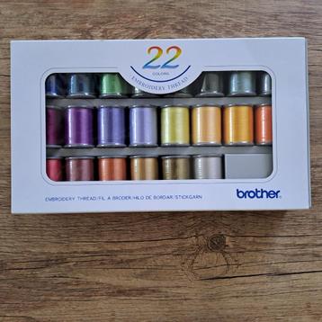 Brother borduurgarenset 22 kleuren beschikbaar voor biedingen