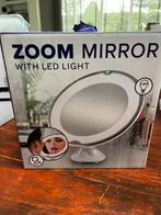 Zoom Spiegel met LED Verlichting - Nieuw in Doos, Huis en Inrichting, Woonaccessoires | Spiegels, Minder dan 50 cm, Rond, Nieuw