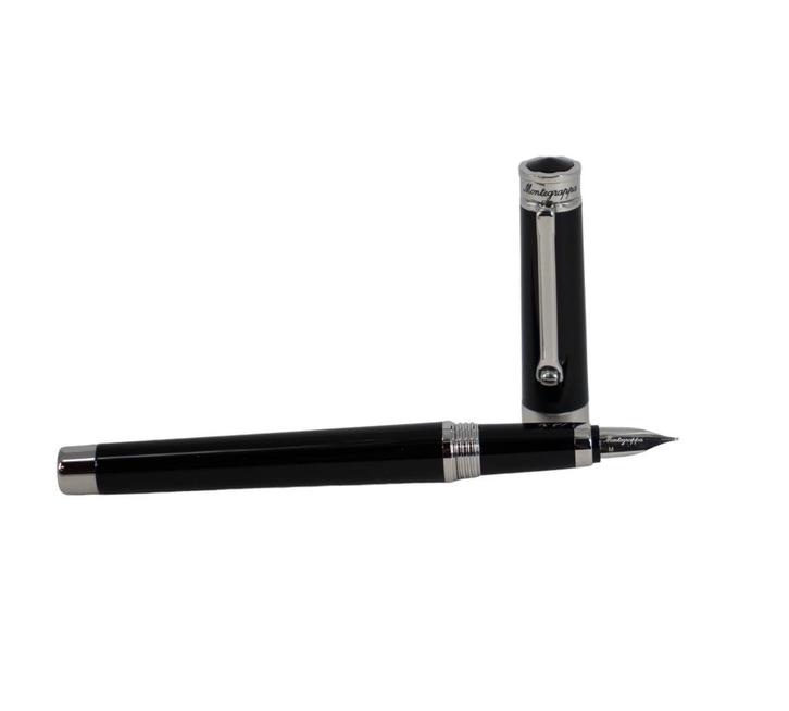 Montegrappa Parola Black Vulpen (M) ISWOT3AB, Verzamelen, Pennenverzamelingen, Nieuw, Vulpen, Overige merken, Met doosje, Verzenden