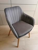 Dobkergrijze eetkamer stoel, Huis en Inrichting, Ophalen of Verzenden, Zo goed als nieuw, Eén