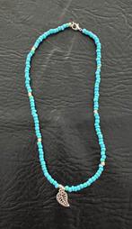 Nieuw ketting blauw met blad, Ophalen of Verzenden, Nieuw, Blauw, Overige materialen
