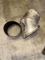 kachelpijp, enkelwandig 45 graden bocht verstelbaar, Huis en Inrichting, Kachels, Ophalen of Verzenden, Gebruikt, Hout, Houtkachel