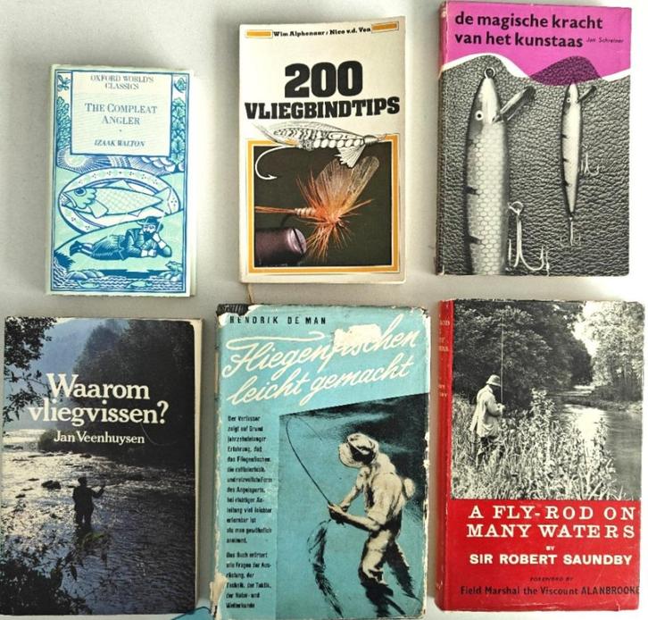 6 boeken Vliegvissen., Watersport en Boten, Hengelsport | Vliegvissen, Gebruikt, Overige typen, Ophalen of Verzenden