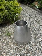 Zware originele franse melk emmer, Tuin en Terras, Gieters, Ophalen, Gebruikt