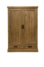 Teakhouten demontable kledingkast 145 of 280, Met deur(en), 100 tot 150 cm, 200 cm of meer, Teakhout