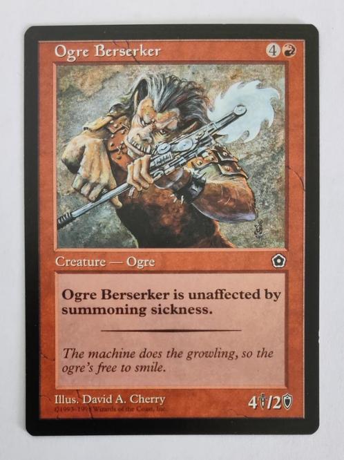 Ogre Berserker Portal Second Age MTG Near Mint, Hobby en Vrije tijd, Verzamelkaartspellen | Magic the Gathering, Zo goed als nieuw