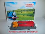 Trackmaster Thomas de Trein, Flatbed Car Rood en Oranje, Kinderen en Baby's, Speelgoed | Thomas de Trein, Ophalen of Verzenden