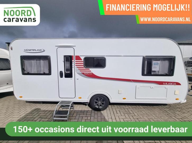 LMC MUSICA 520 MOVER + VOORTENT + LUIFEL + VLOERVERWARMING, Caravans en Kamperen, Caravans, Bedrijf, tot en met 4, 1250 - 1500 kg