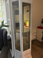 Vitrine kast wit, Huis en Inrichting, Kasten | Vitrinekasten, Ophalen, Minder dan 50 cm, Met deur(en), Zo goed als nieuw