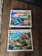 King Puzzles 2000 stukjes - Landschap & Cottage 10 euro per, Ophalen of Verzenden, Meer dan 1500 stukjes, Zo goed als nieuw, Legpuzzel