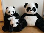panda familie knuffels, Kinderen en Baby's, Speelgoed | Knuffels en Pluche, Ophalen of Verzenden, Zo goed als nieuw