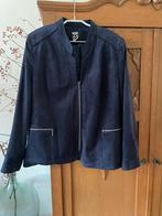 Blauw suede jasje  Casa Moda 46, Ophalen of Verzenden, Zo goed als nieuw, Maat 46/48 (XL) of groter, Blauw